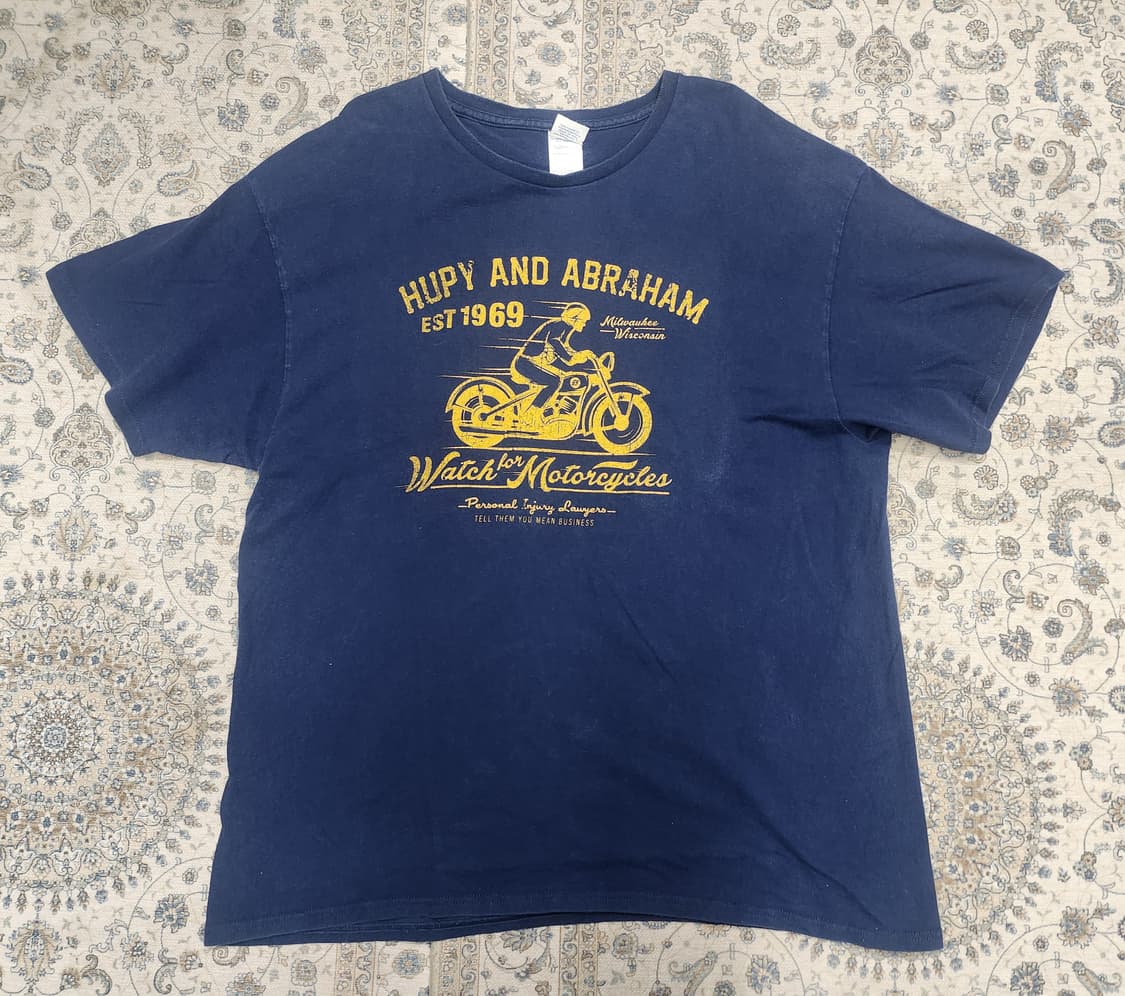 HUPY AND ABRAHAM 오토바이 프린팅티 XL 상품이미지1
