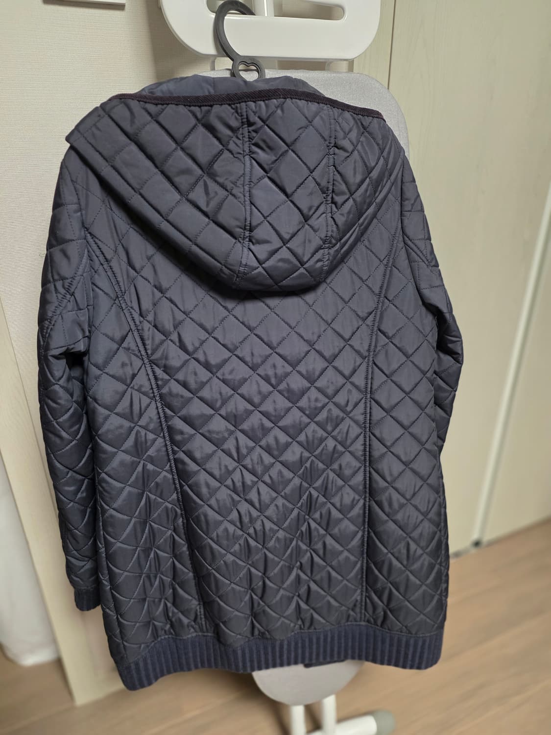 라코스테 네이비 퀼팅 후드 패딩 코트 상품이미지7