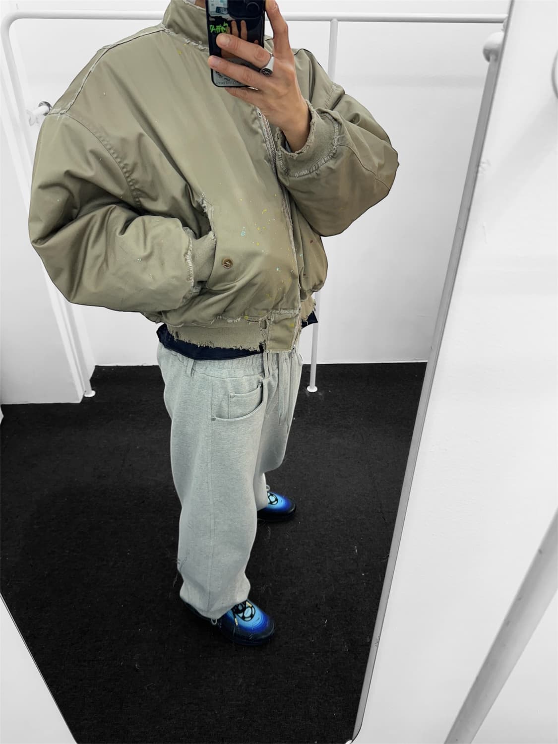 빈티지 퍄디드 패딩자켓 상품이미지7