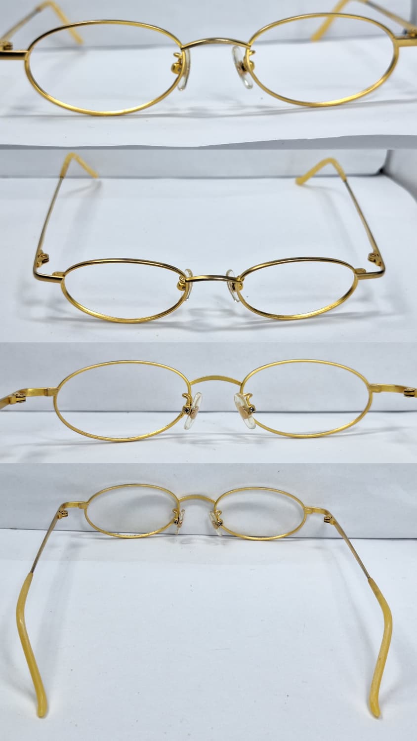 Marina picasso 오벌 골드 안경테 안경 47ㅁ19/일본 수입 상품이미지9