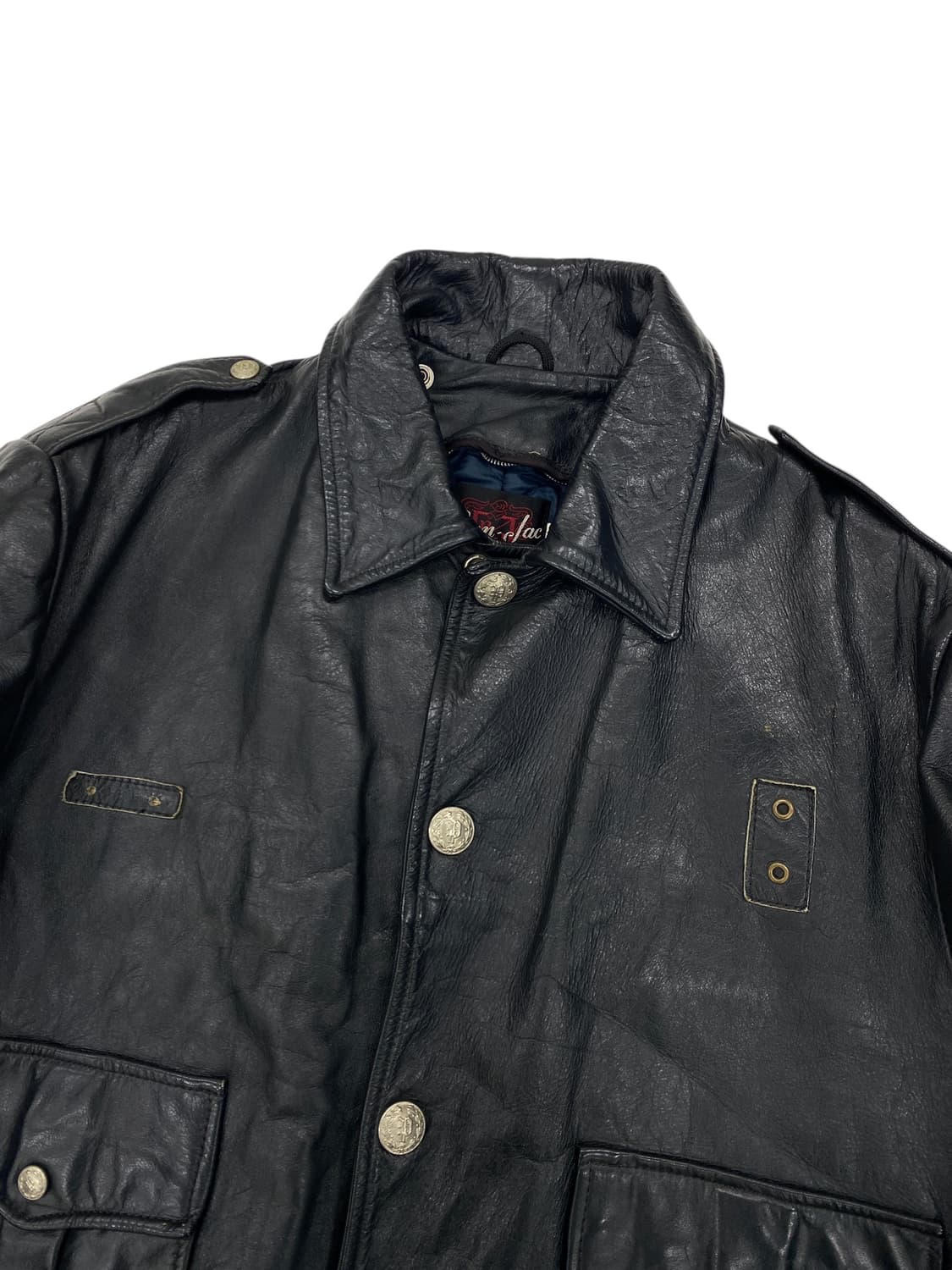 5-60's 시카고 폴리스 레더 자켓 상품이미지3