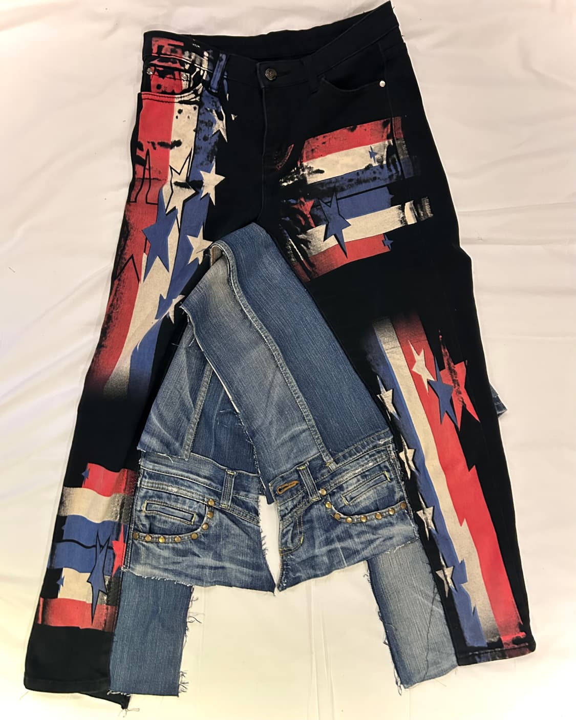 UK denim skirt 상품이미지4