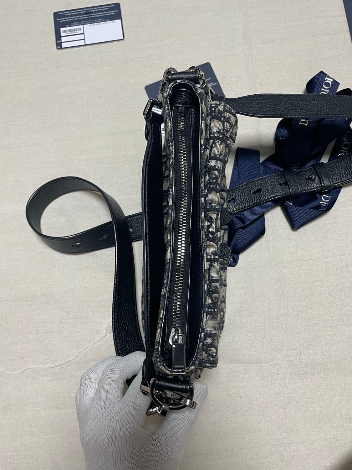 디올 오블리크 자카드 새들 크로스백 [os] 상품이미지7