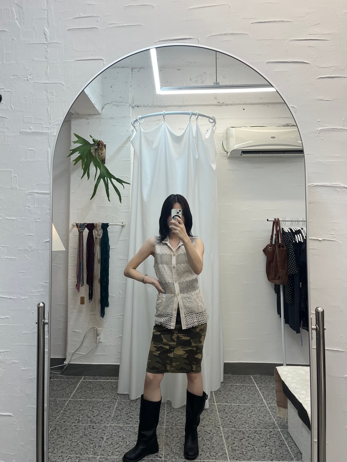 웜 카모플라쥬 스커트 상품이미지1