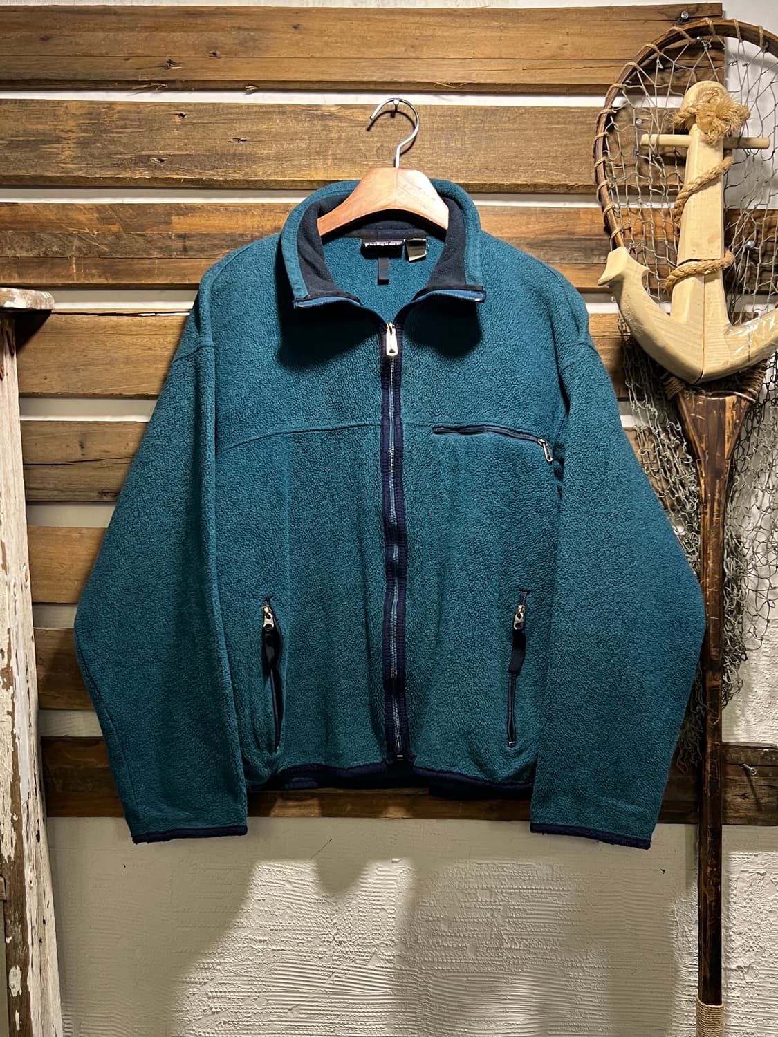 [M]90's 파타고니아 Made in USA 블루그린 플리스 자켓 상품이미지1