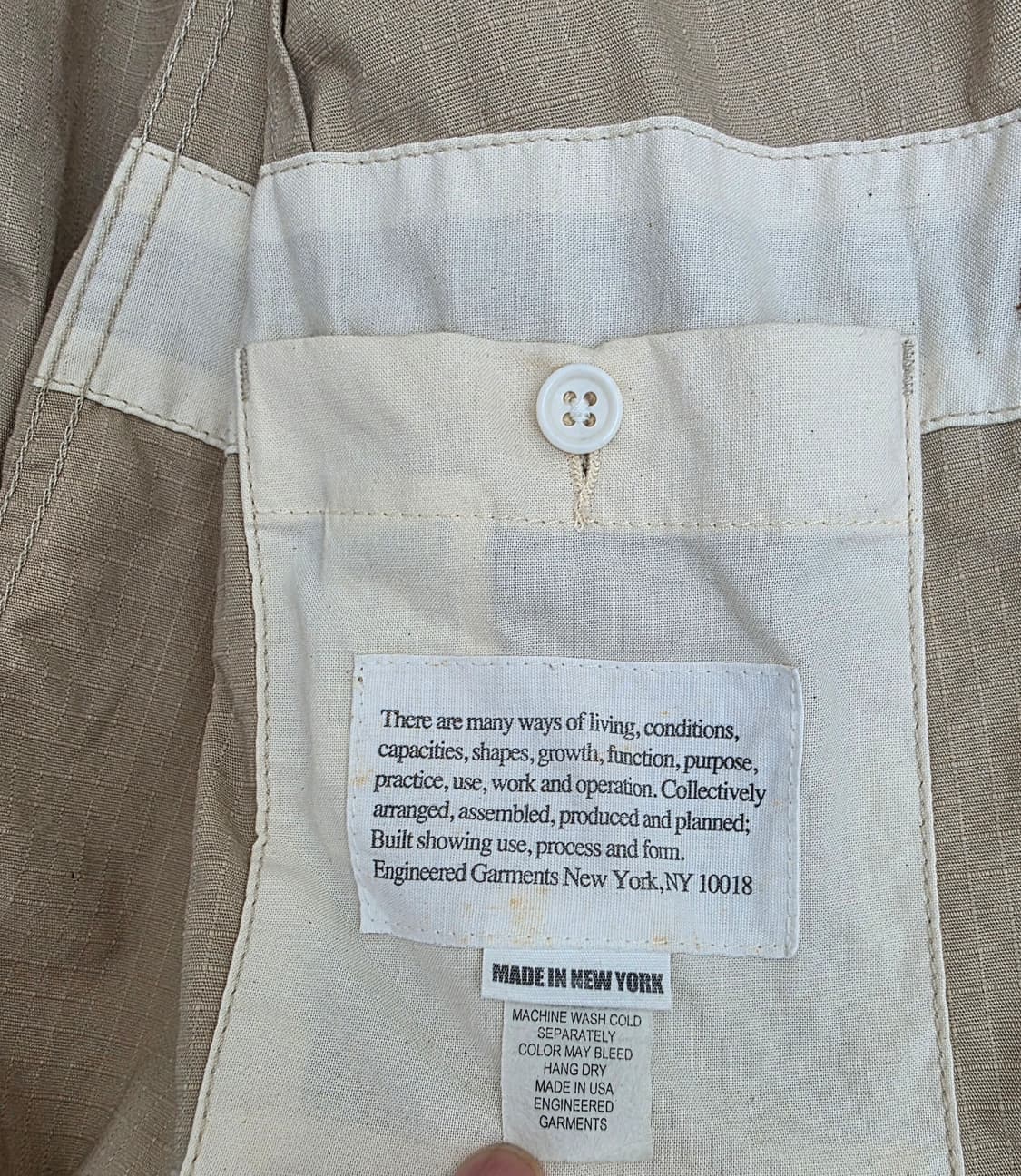 엔지니어드가먼츠  베드포드 자켓 베이지 M 상품이미지8