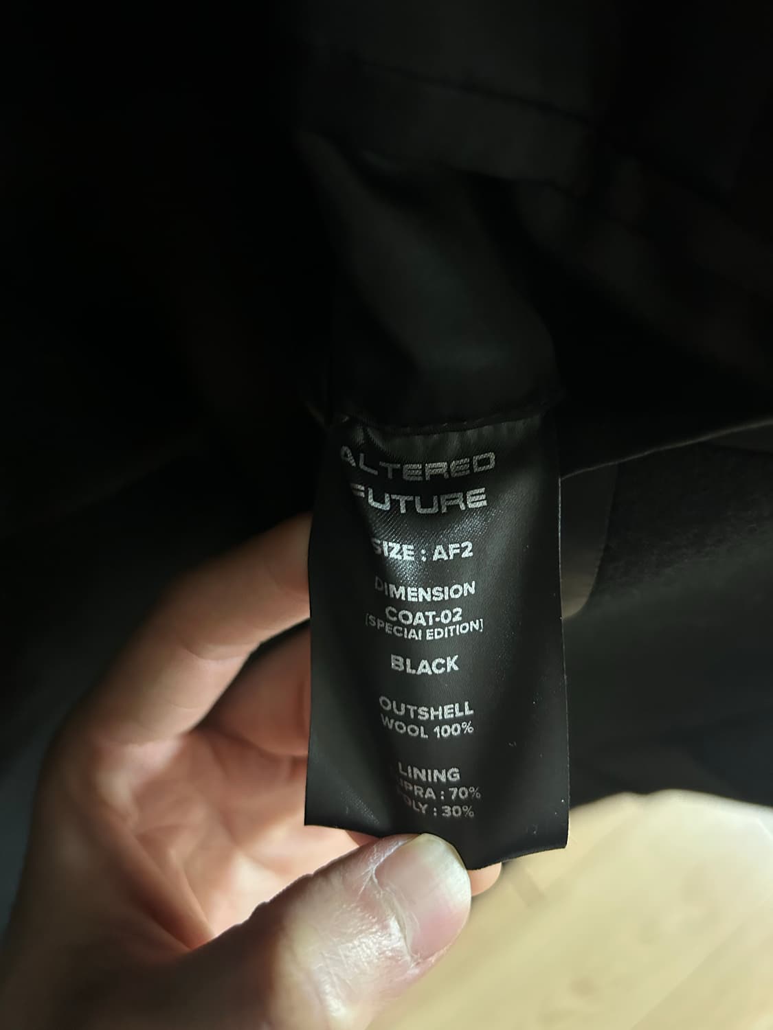 얼터드퓨처 DIMENSION СOAT-02(한정판) 상품이미지3