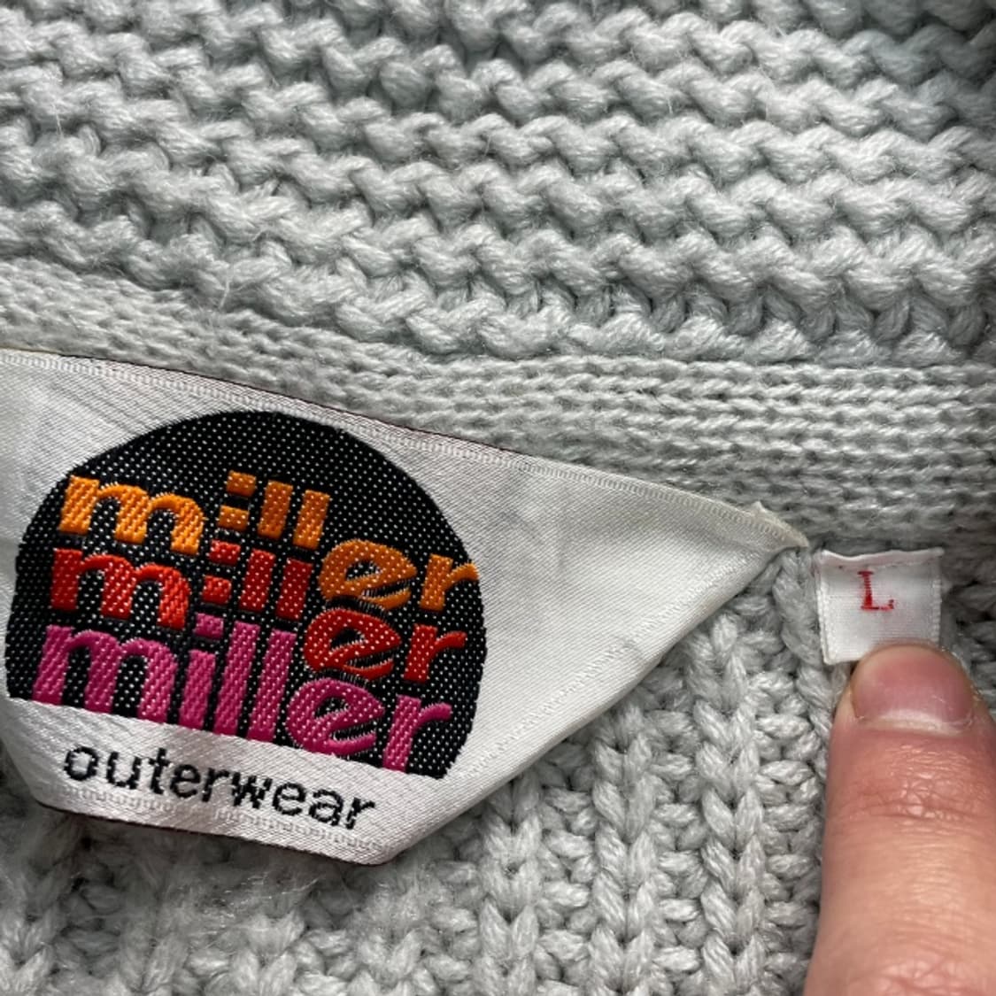 100 밀러 90s 홀스 헤드 웨스턴 코위찬 스웨터  상품이미지3