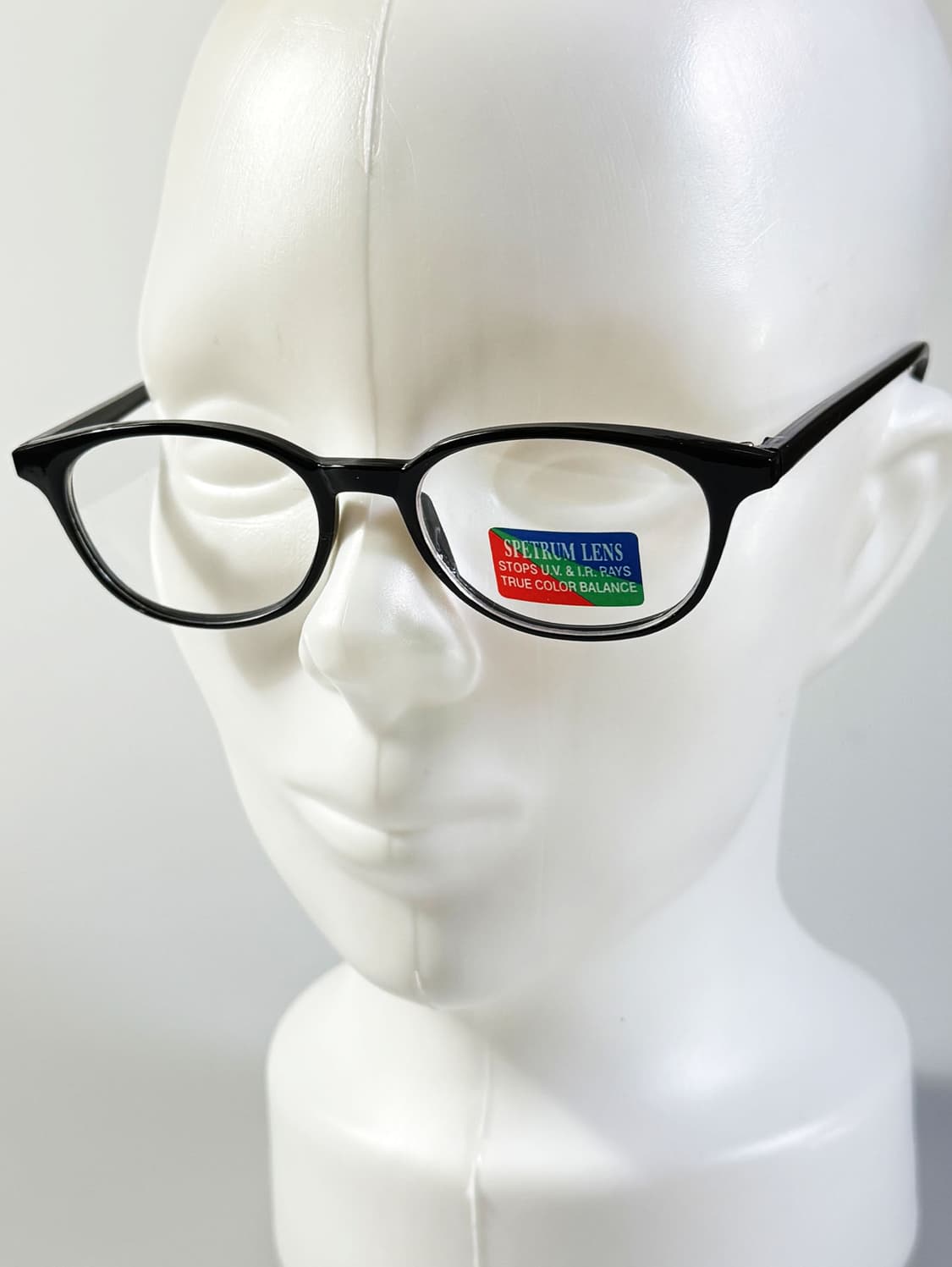 90s 블랙 뿔테 오벌 프레임 빈티지 안경 상품이미지8