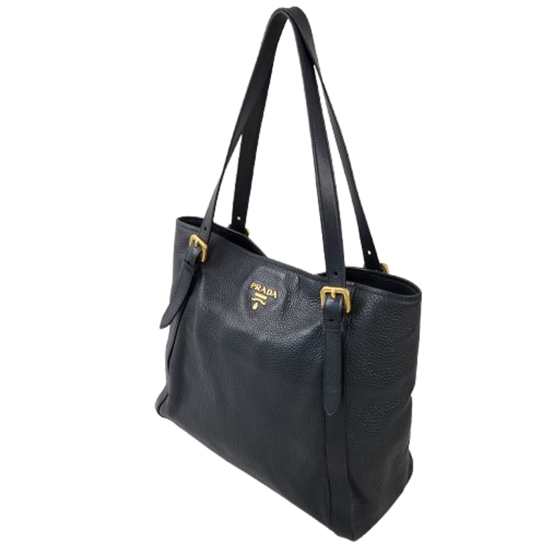 정품 프라다 비텔로 다이노 가죽 블랙 숄더백 상품이미지4