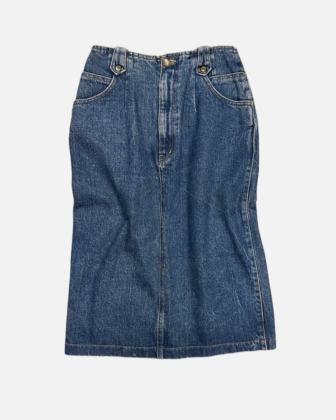 beltless dart denim skirt 상품이미지2