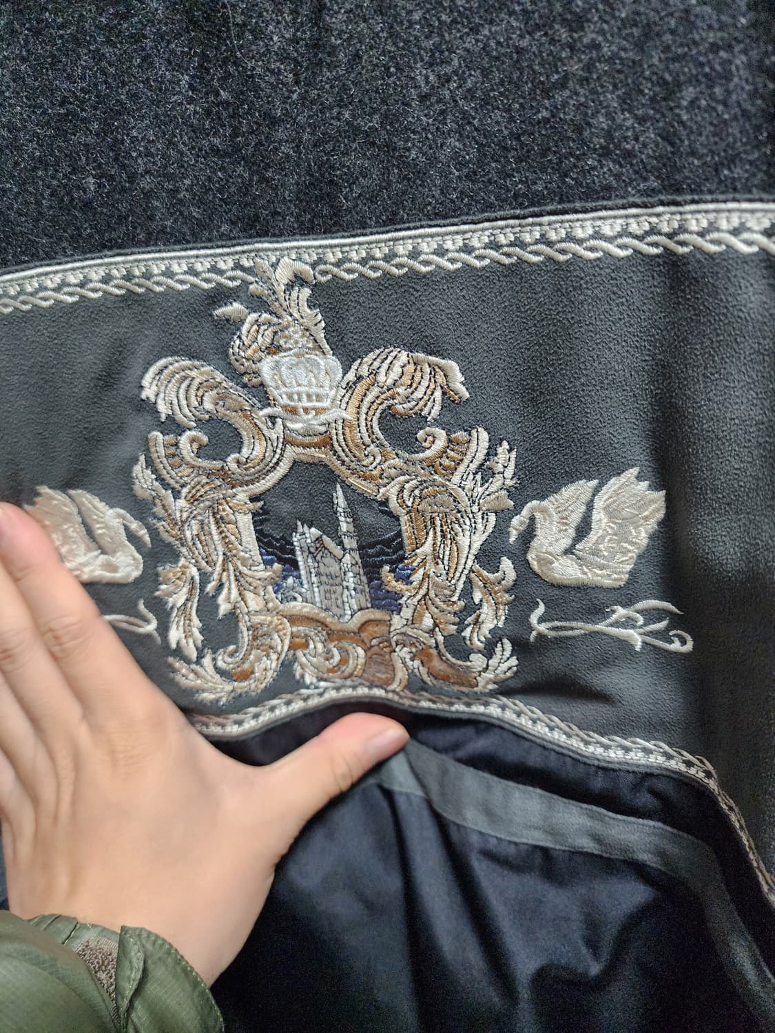 올드스쿨 세인트 모리츠 wool 패딩 아노락 상품이미지4