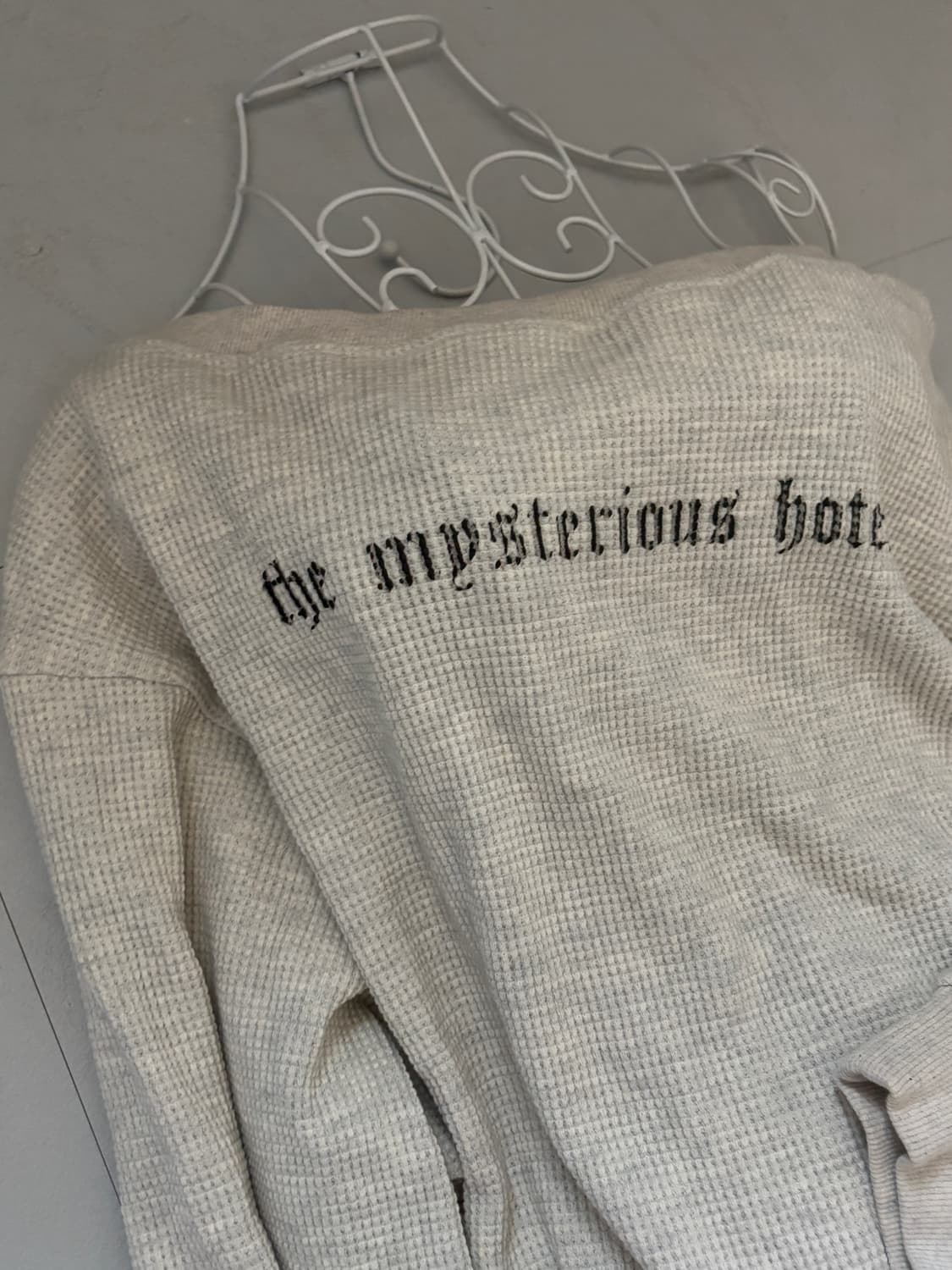 • Mysterious Hotel Waffle Off-Shoulder S 상품이미지7