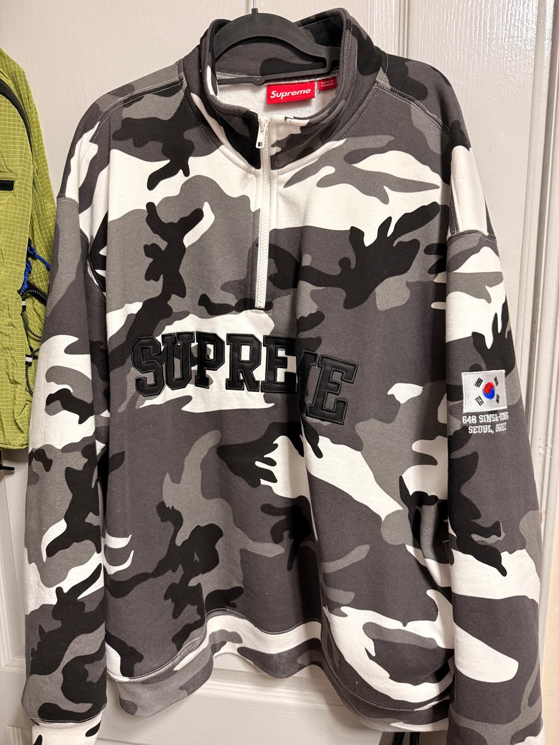 슈프림 하프집업 스노우 카모 서울 상품이미지1