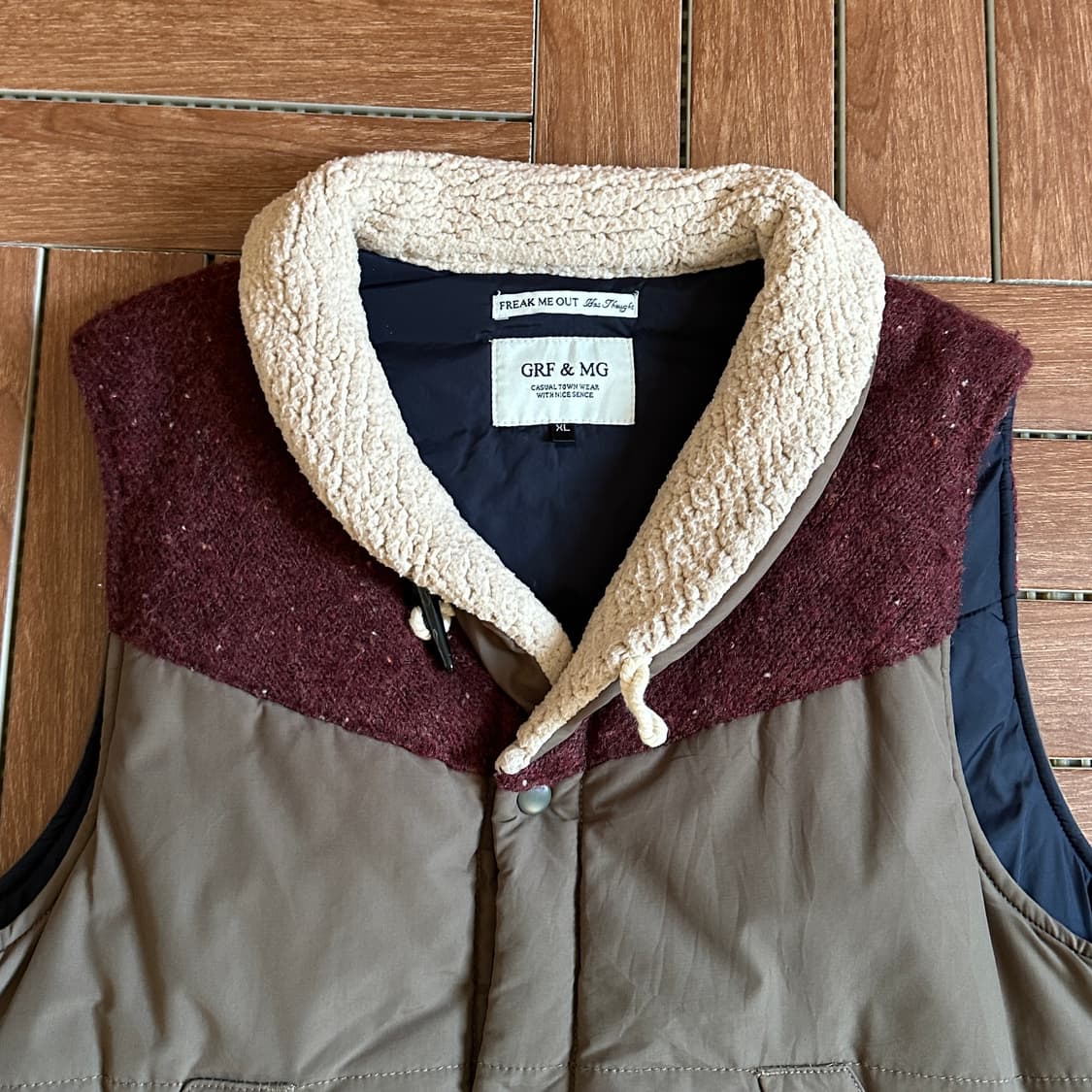 Grf&mg padded button-up vest  상품이미지5