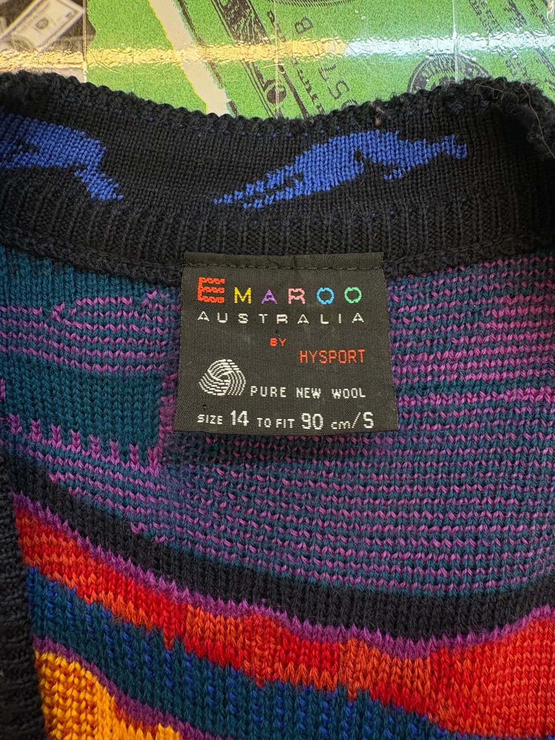 이마루 오스트레일리아 패턴 니트 베스트 상품이미지5