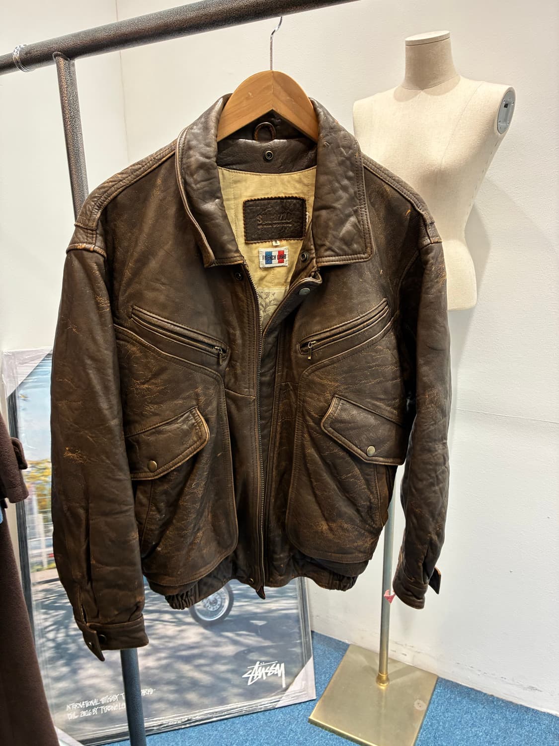 빈티지 레더 자켓 상품이미지4