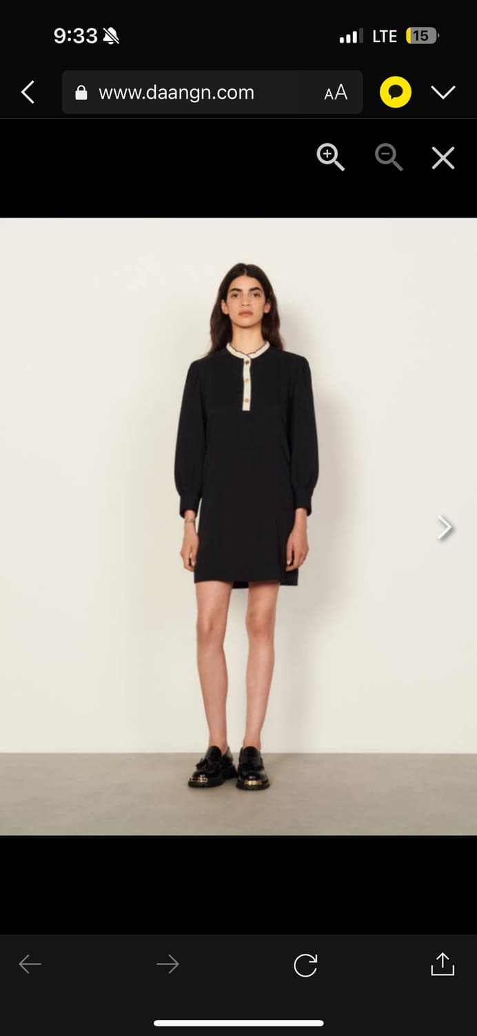 산드로 블랙 원피스 SFPRO01938 상품이미지1