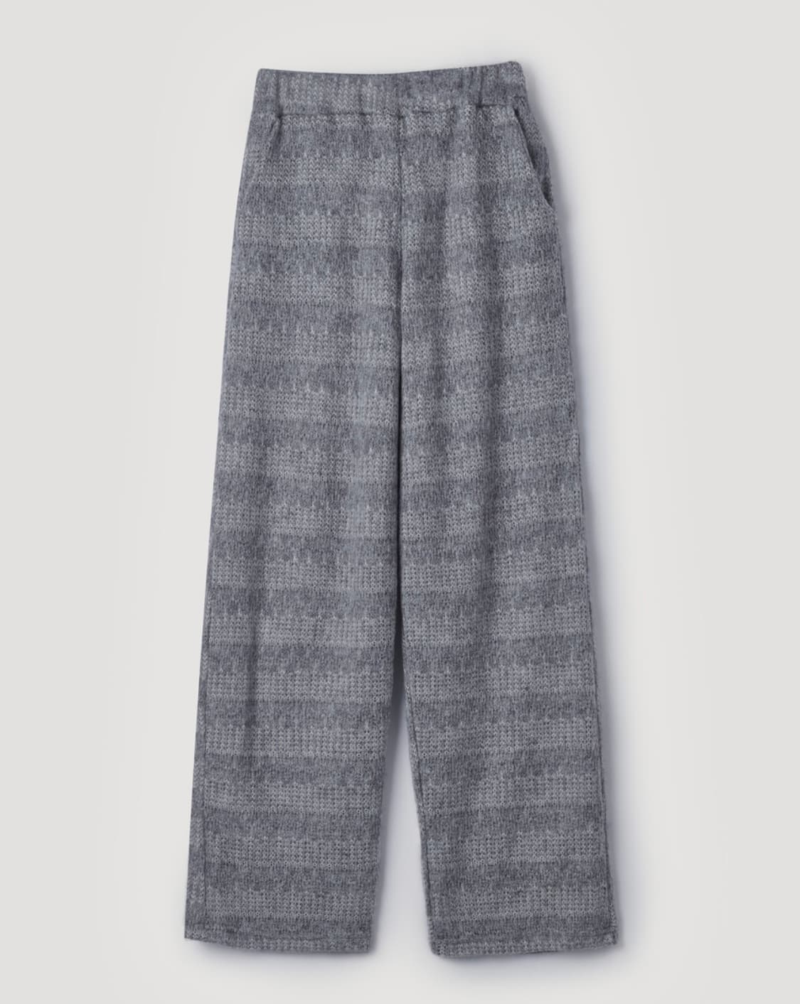 페스토 울 니트 밴드 팬츠 포그컬러 상품이미지3