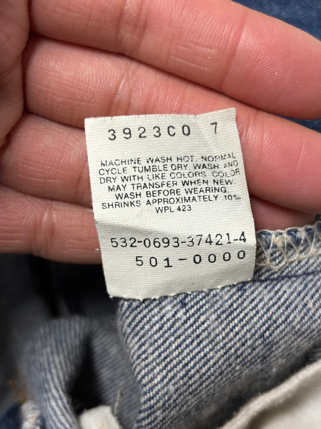 90‘s Levi’s 501xx USA Denim pants 상품이미지9