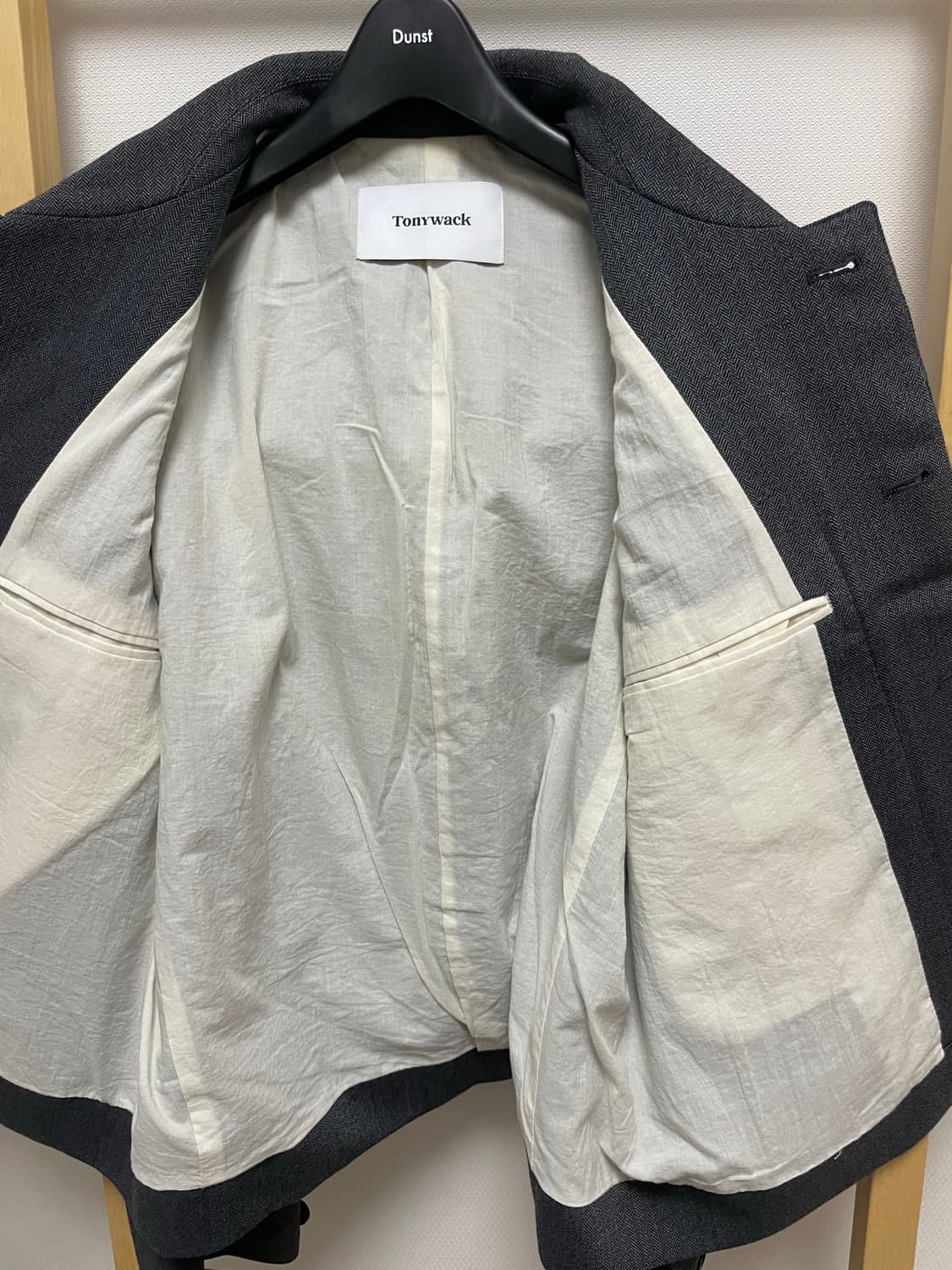 Tonywack 헤링본 울 자켓 L 상품이미지5