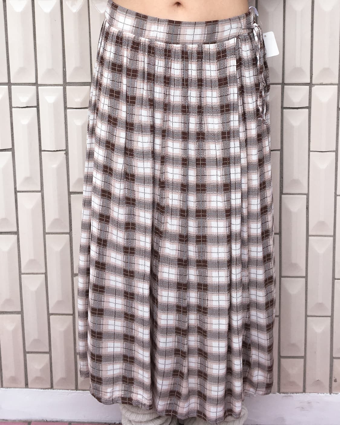 Check pattern skirt 상품이미지4