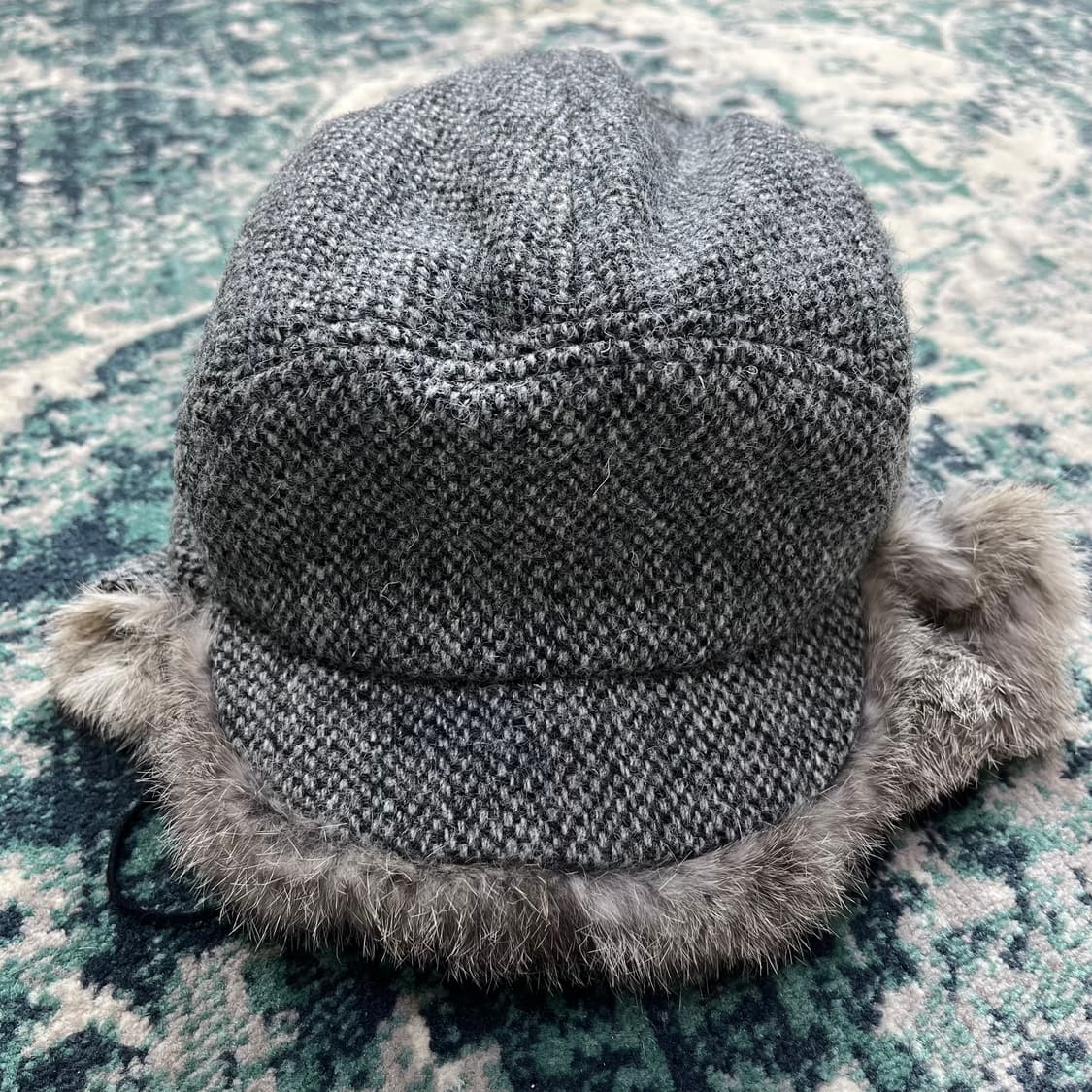 Harris Tweed 해리스 트위드 빈티지 라벨 방한모 트래퍼 햇 상품이미지5