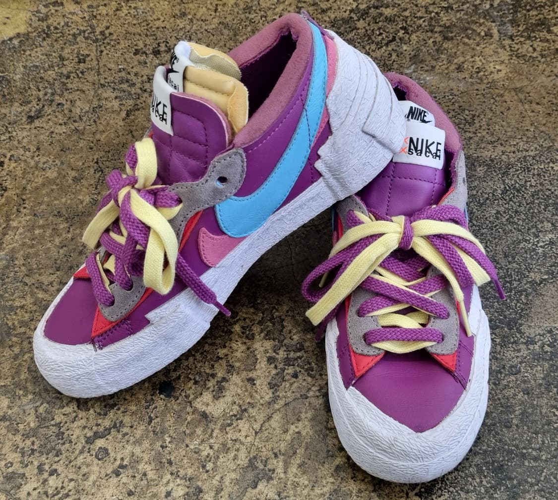 나이키 x 사카이 x KAWS 블레이저 로우 '퍼플 더스크' 상품이미지3