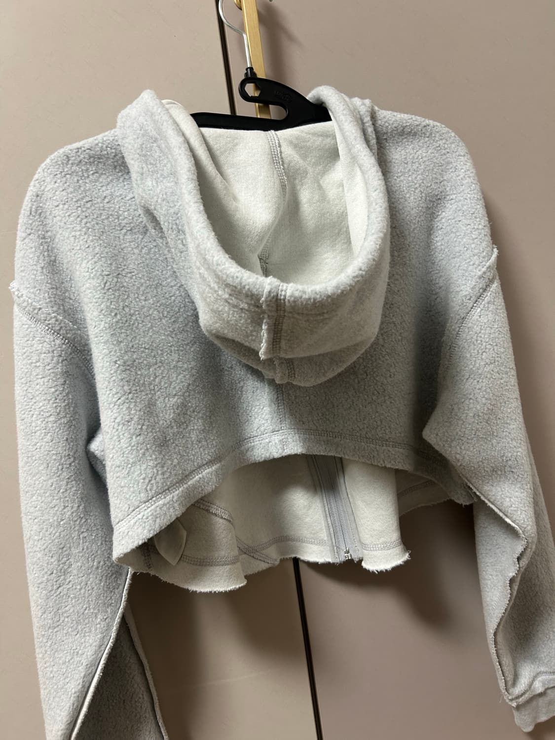 아디다스 크롭 후드집업 그레이 상품이미지5