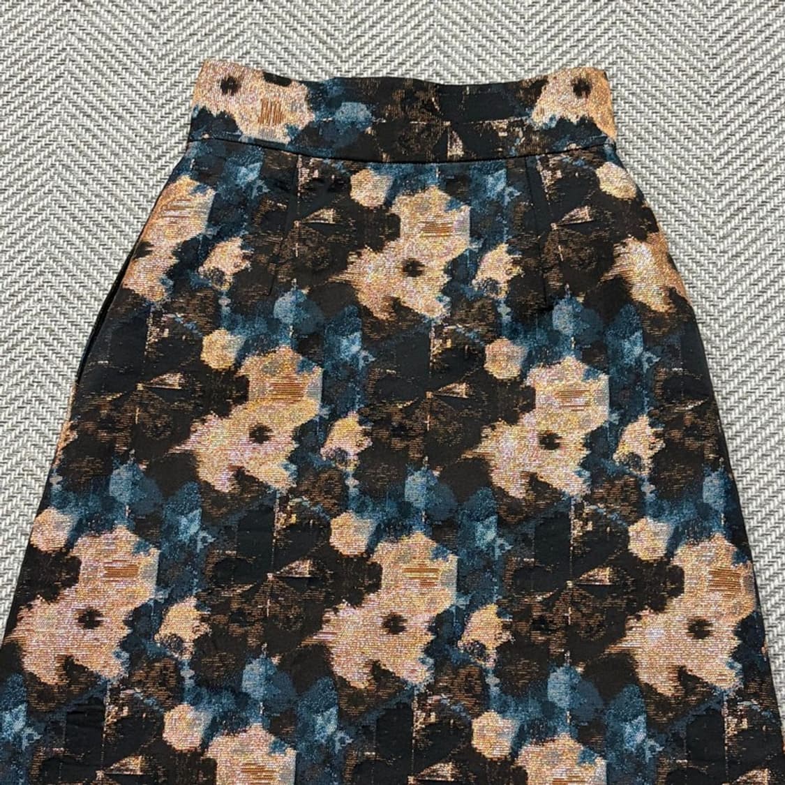 그랜드마더 글로시 플라워 랩 스커트 v2271  상품이미지4