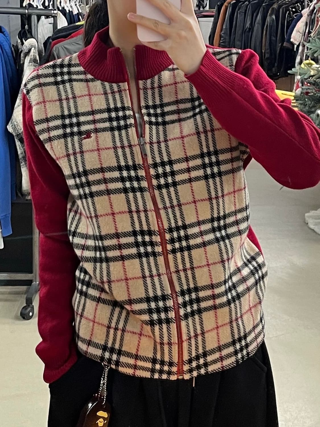 버버리 노바체크 니트 집업 상품이미지2