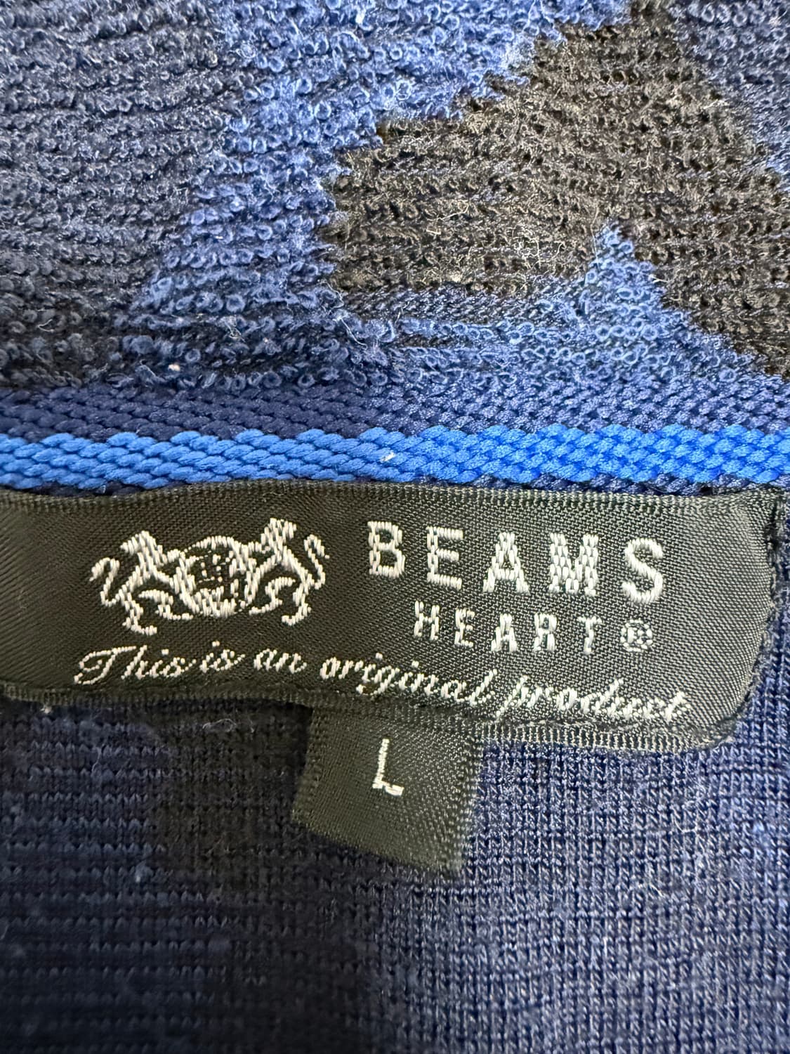 빔즈 하트 카모플라쥬 숄칼라 가디건 상품이미지3