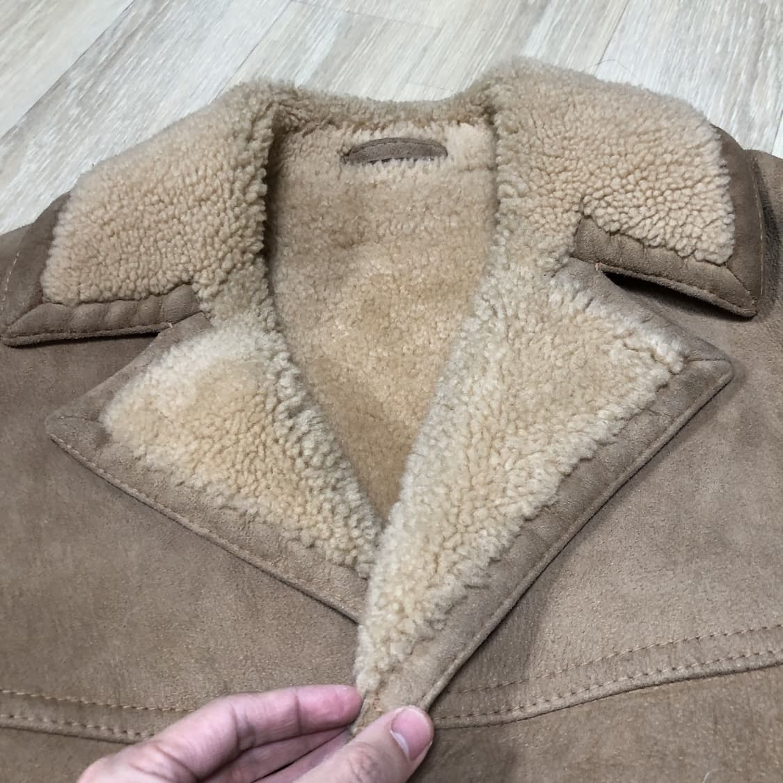 (M-L) Sawyer of Napa 미국제 양털 무스탕 시어링 코트 상품이미지9