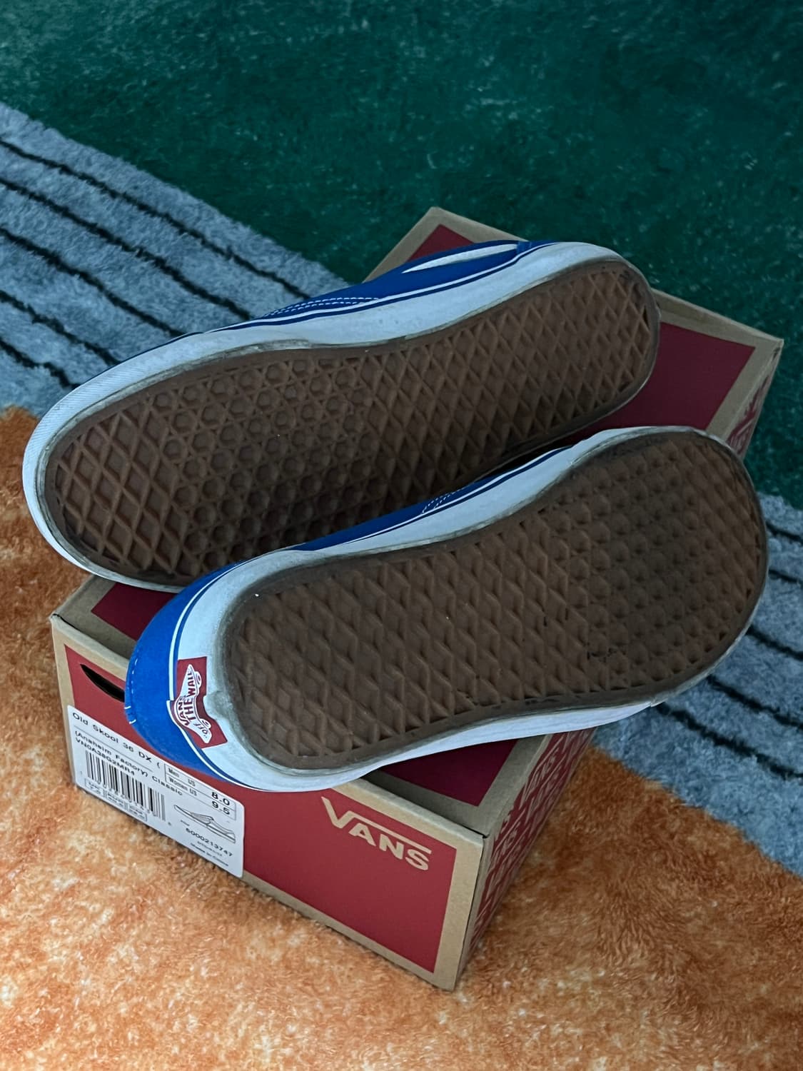 (시착용) 반스 올드스쿨 애너하임 블루 상품이미지3