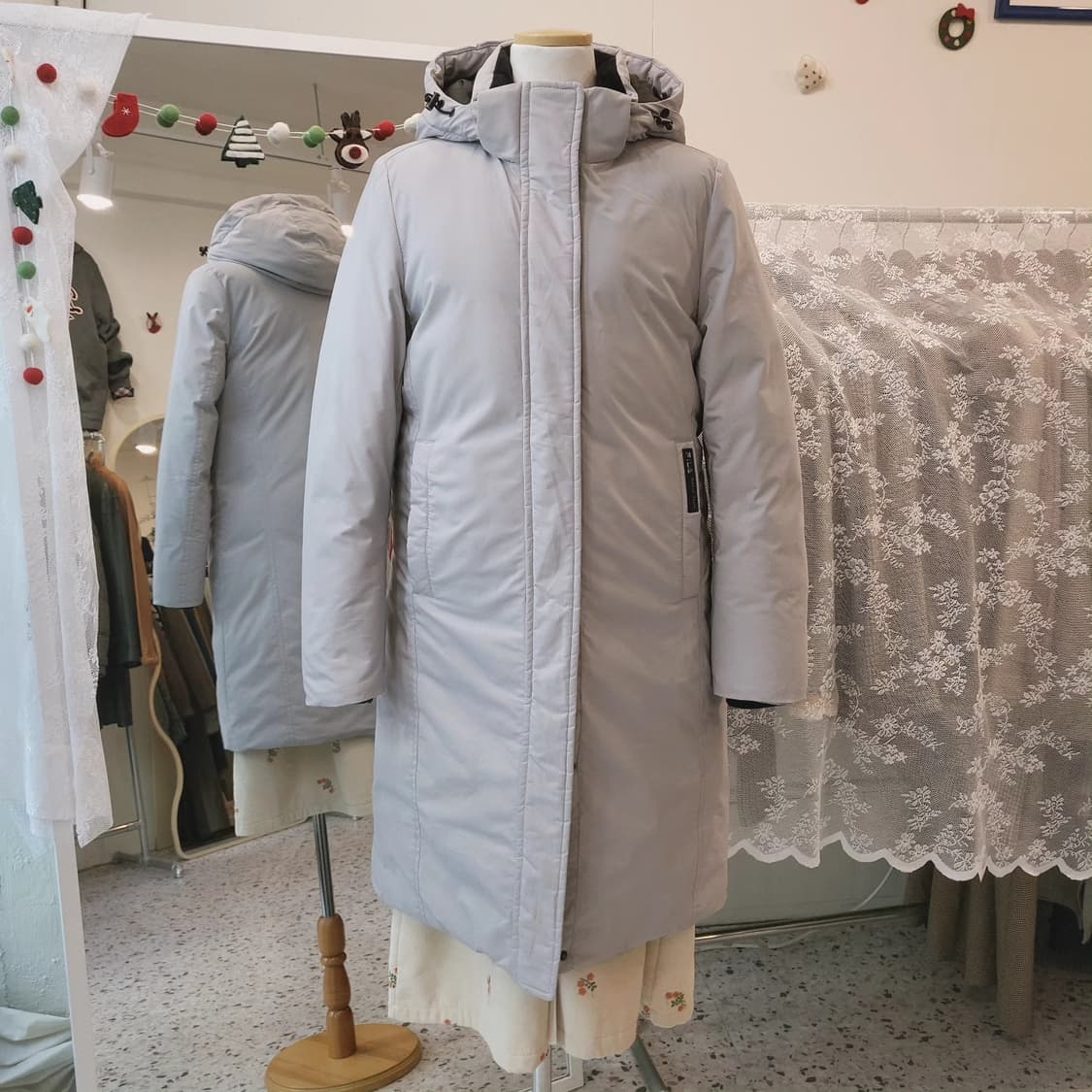 FILA 덕다운 롱패딩 여자 S(드라이 완료) 상품이미지2