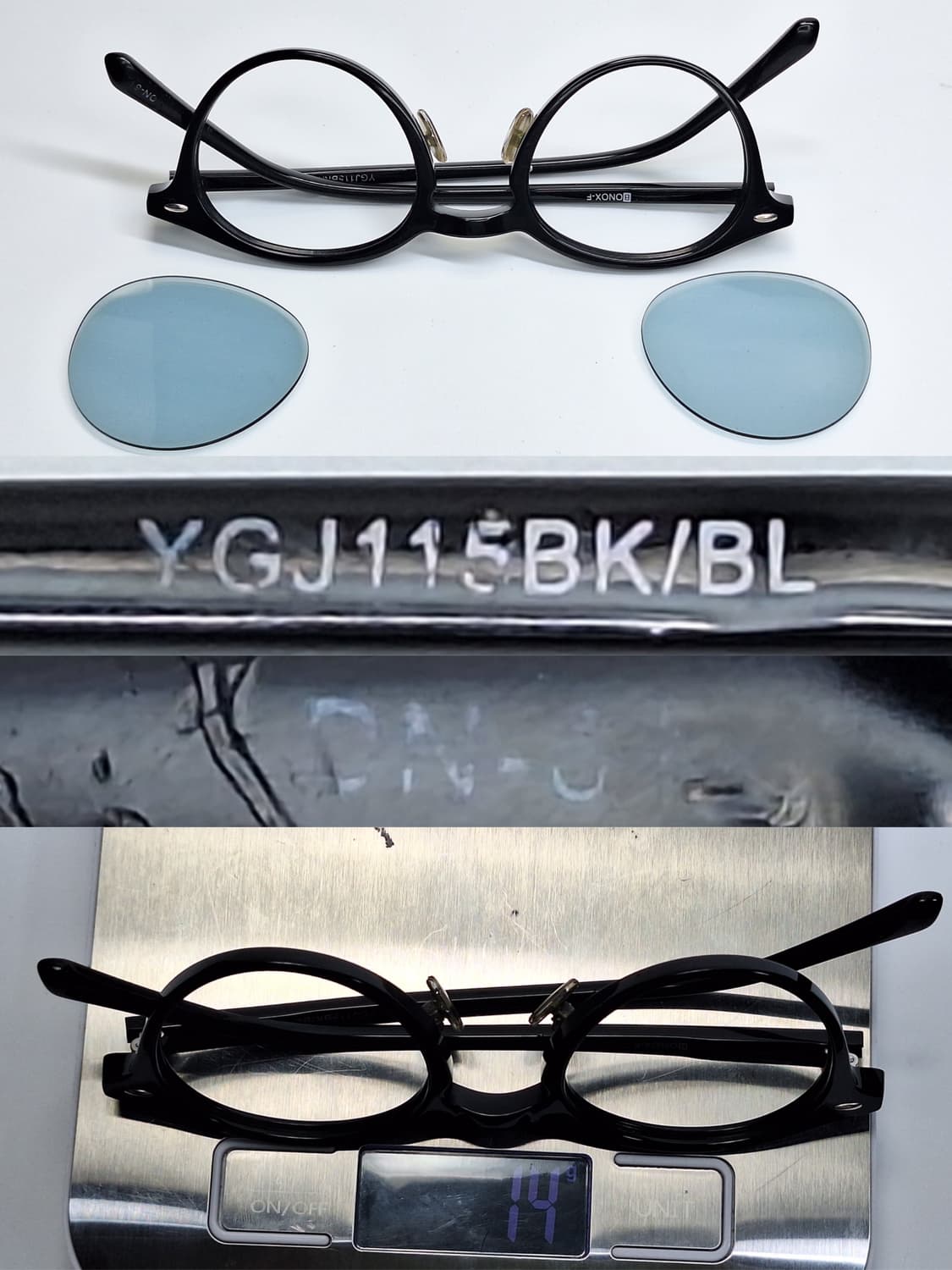 Dulton 덜튼 BONOX-F YGJ115BK/BL 블랙 안경테 일본 상품이미지8