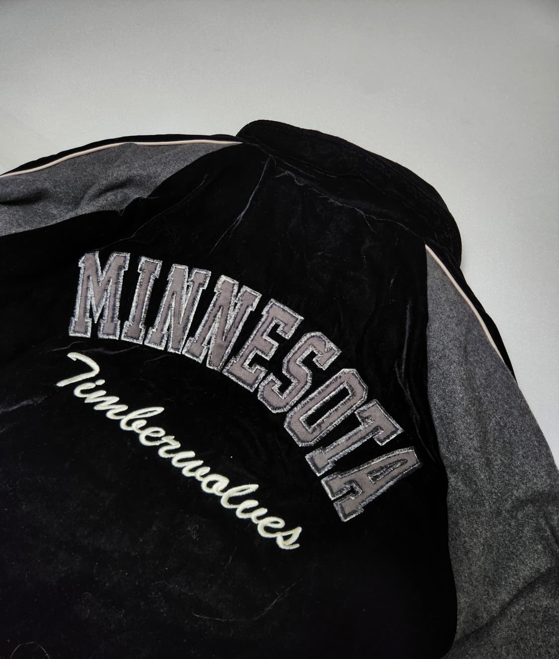 NBA 미네소타 팀버울브스 울 벨벳 바시티 자켓 M 상품이미지5