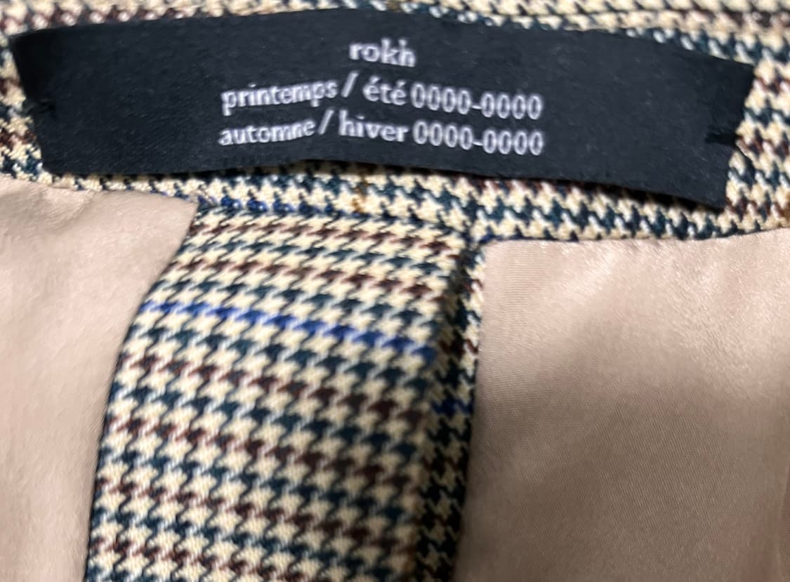 록 Rokh 더블 브레스트 체크 자켓 (FR 38) 상품이미지4