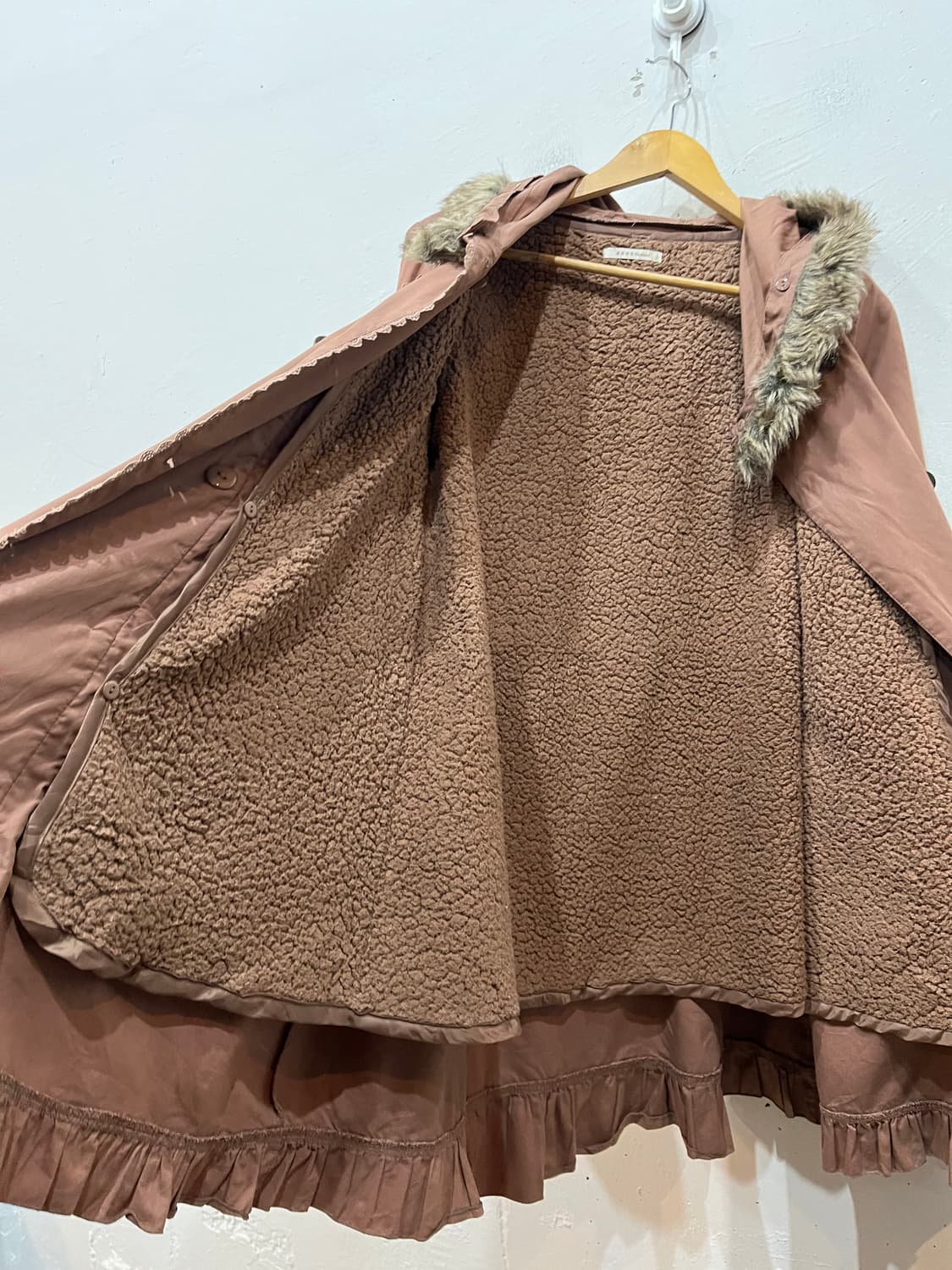 액시즈팜 퍼 야상 자켓 상품이미지5