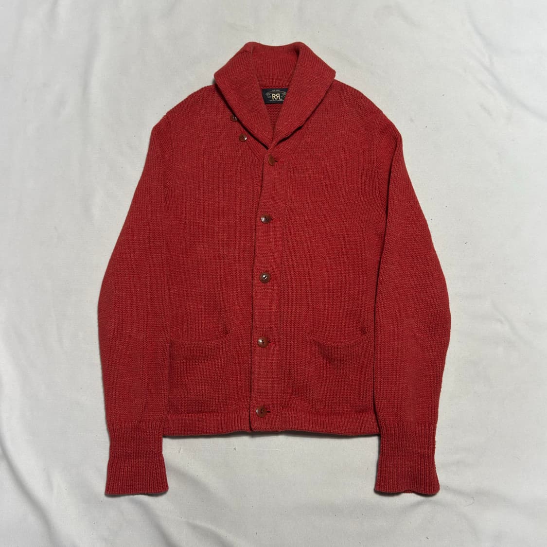 L 폴로랄프로렌 더블알엘 숄 카라 니트 가디건 상품이미지2