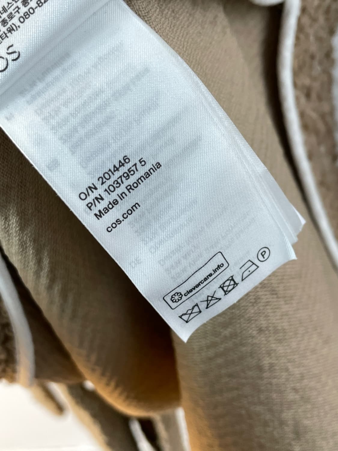 코스 부클레 벨티드 코트 상품이미지7