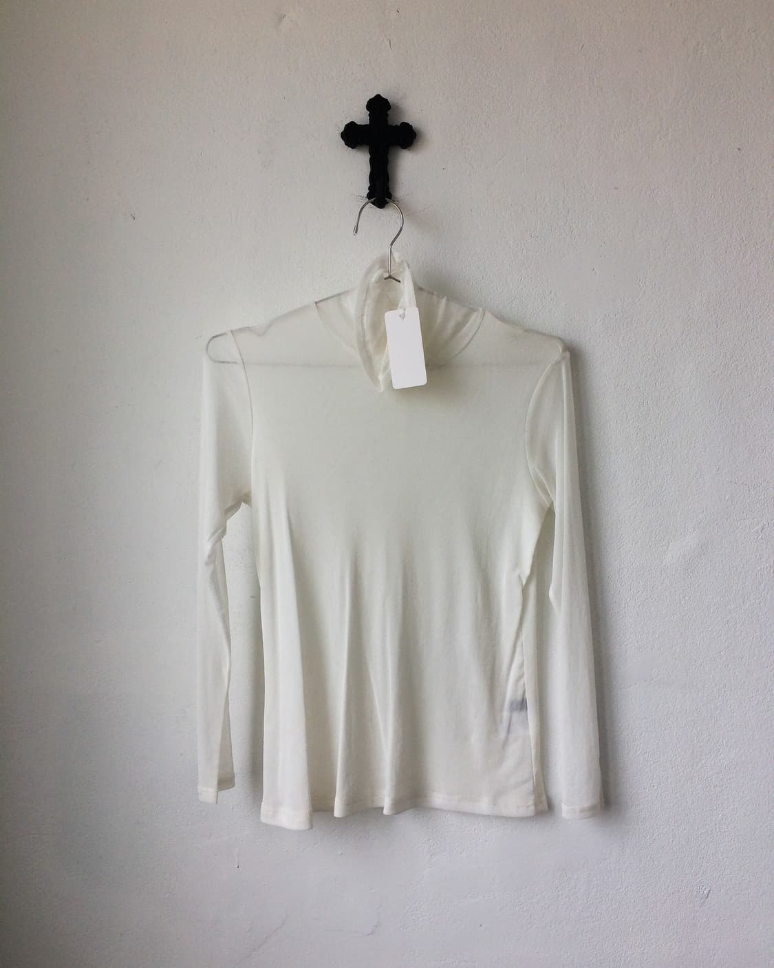 See though high neck top 상품이미지2