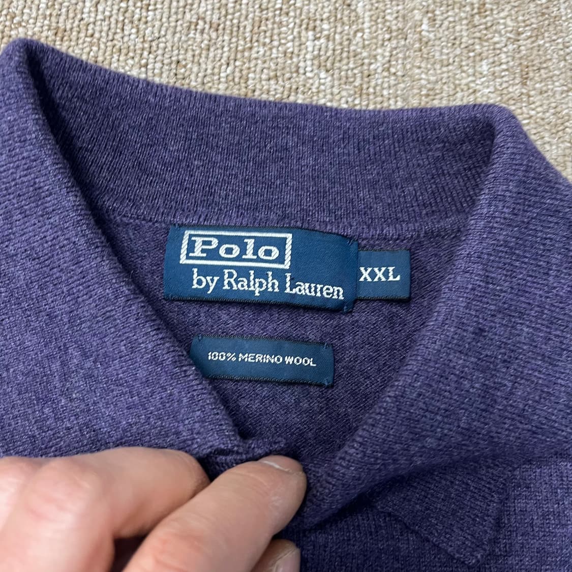 폴로 랄프로렌 메리노울 카라니트 상품이미지4