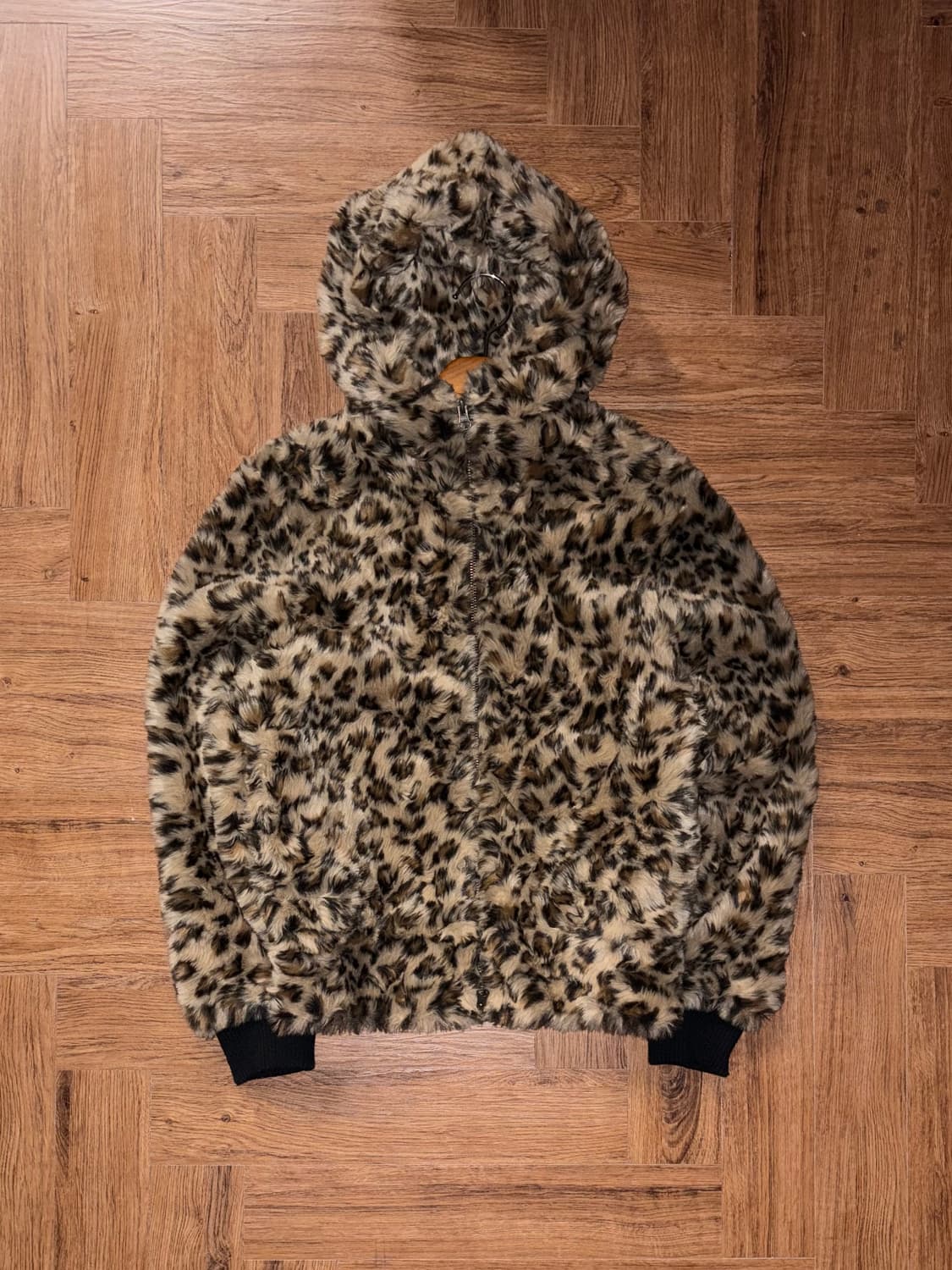 CHUXXX 레오파드 투웨이 후드 퍼자켓 상품이미지5