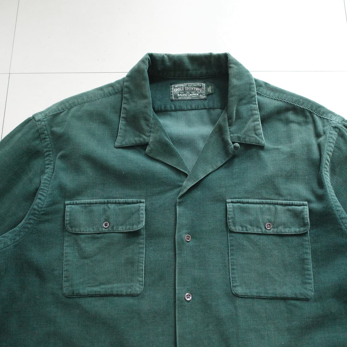 90s 폴로 컨트리 빈티지 코듀로이 셔츠 XL 상품이미지2
