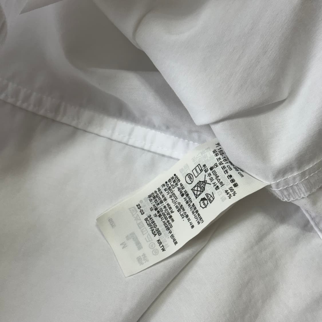 무인양품 건조가 빠른 브로드 5부 소매 블라우스 (새상품) 상품이미지4