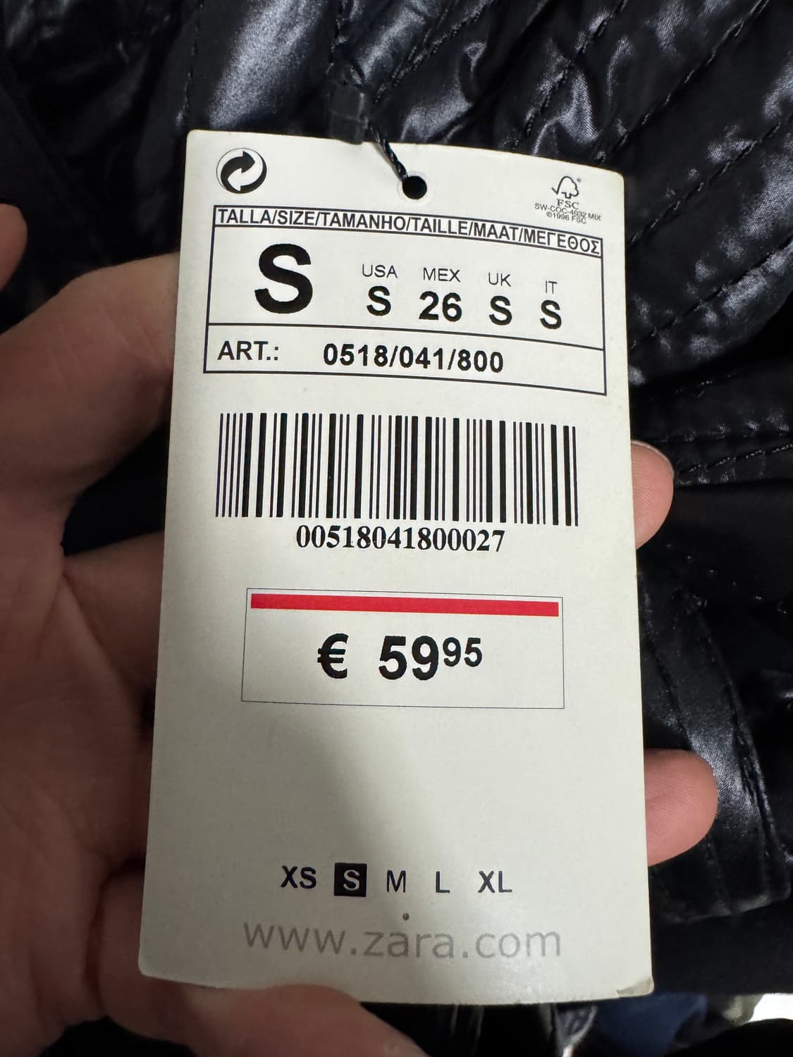 희귀!! <새상품> 여성 자라 Zara 벨티드 퀄팅 자켓 상품이미지3