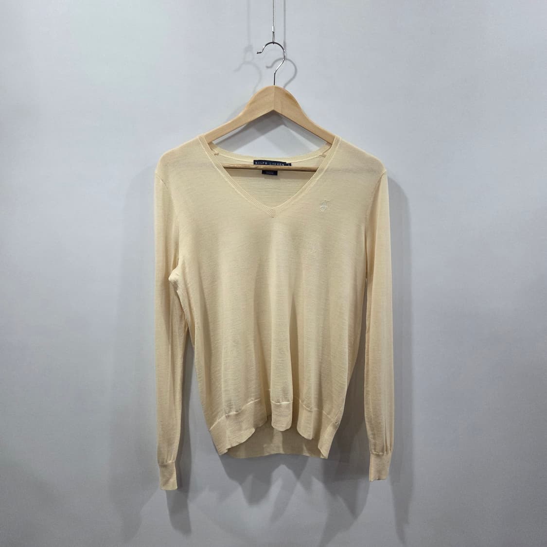 폴로랄프로렌 우먼 메리노울 브이넥 니트 L  상품이미지1