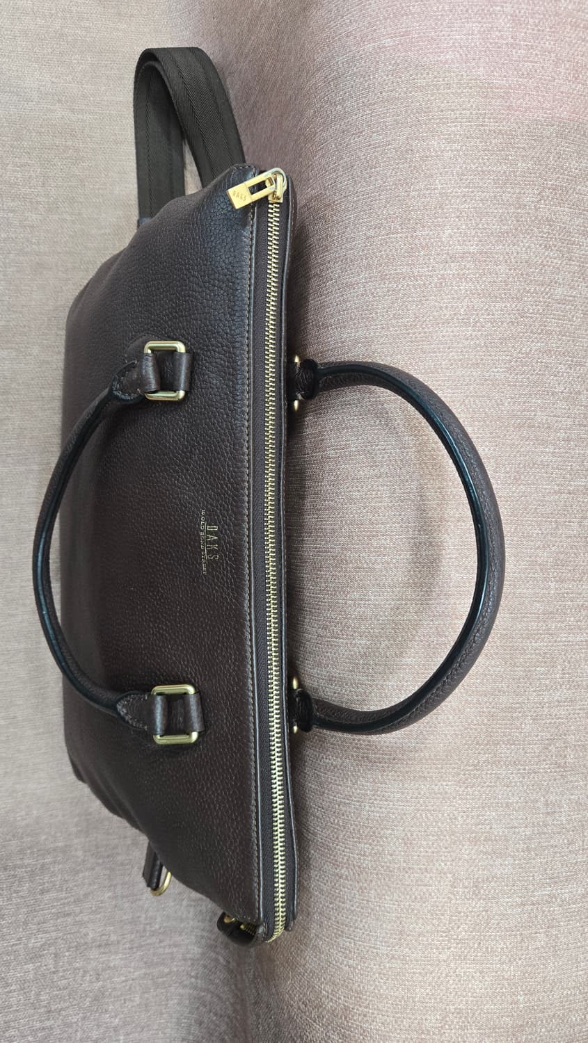 닥스 브라운 가죽 토트백 겸 숄더백 상품이미지3