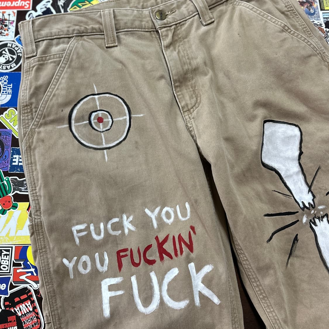 칼하트 커스텀 카펜터 팬츠 B324-DKH 34 상품이미지3